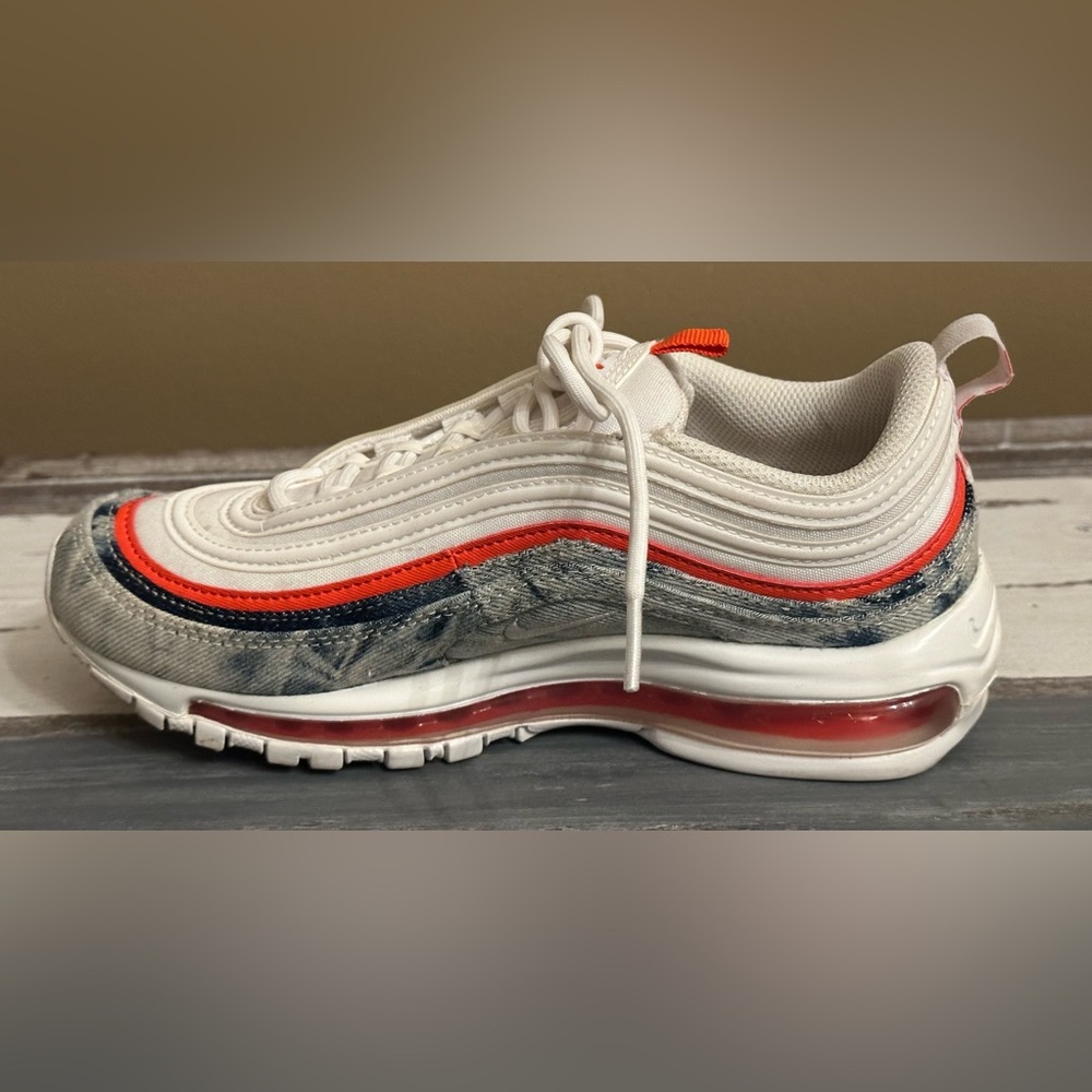 Nike‎ Women’s Air Max 97 Washed Denim - Size 6.5 - Picture 6 of 13
